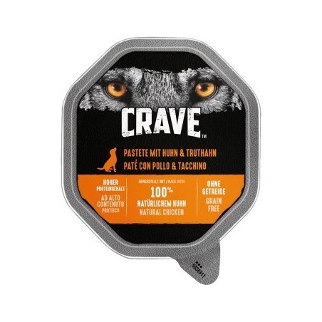 CRAVE Pastete 2 x 7 x 150g Huhn und Truthahn