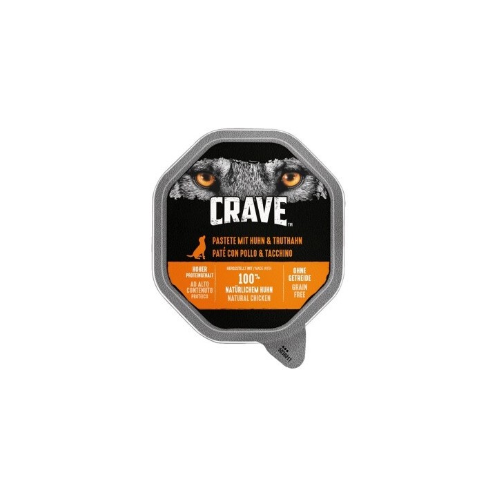 CRAVE Pastete 2 x 7 x 150g Huhn und Truthahn