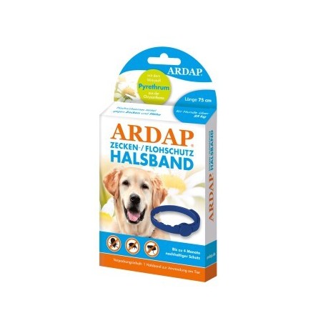 ARDAP Zecken- & Floh-Halsband für Hunde L
