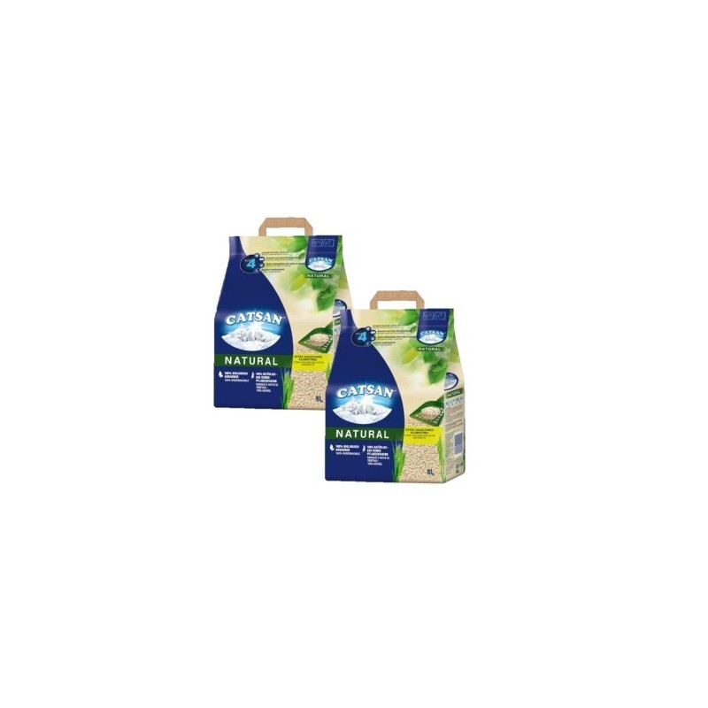 CATSAN Natural Klumpstreu 2x8 l