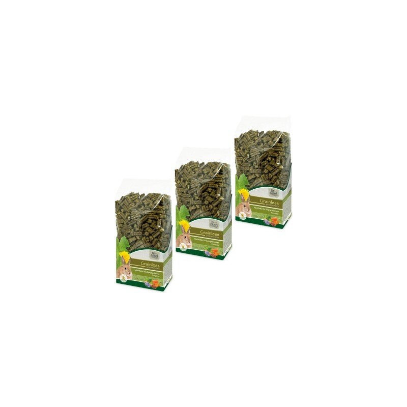 JR Farm Grainless Complete Zwergkaninchen 3x1,35 kg