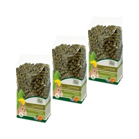 JR Farm Grainless Complete Zwergkaninchen 3x1,35 kg