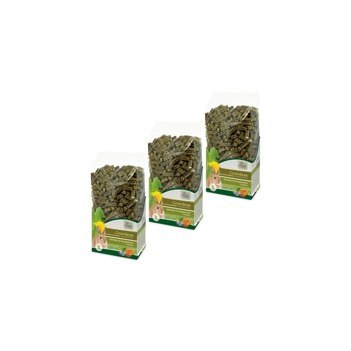 JR Farm Grainless Complete Zwergkaninchen 3x1,35 kg