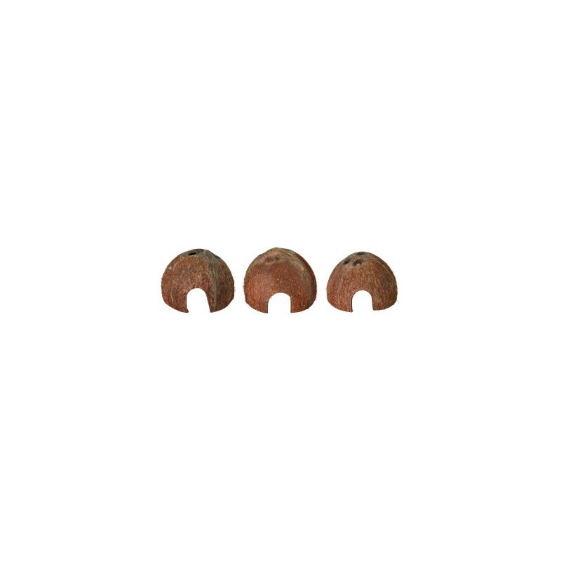 Trixie Reptiland Kokosnuss Halbschalen 3er Set