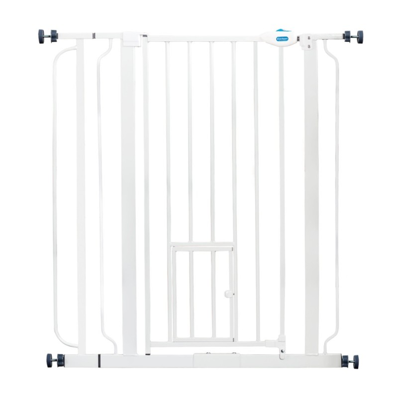 Carlson Absperrgitter Pet Gate extra hoch mit Katzentür - Höhe 91,44 cm, Breite 73,66 bis 92,71 cm