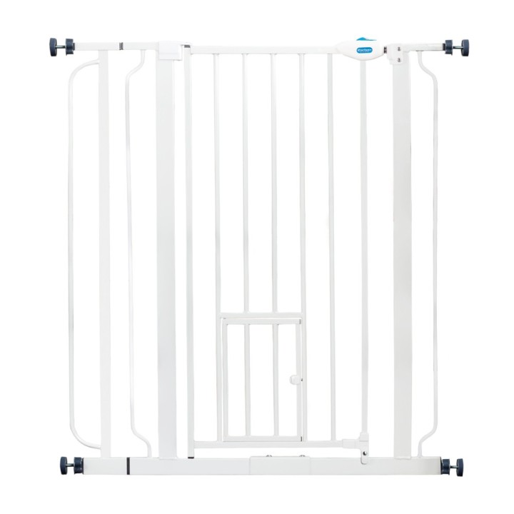 Carlson Absperrgitter Pet Gate extra hoch mit Katzentür - Höhe 91,44 cm, Breite 73,66 bis 92,71 cm