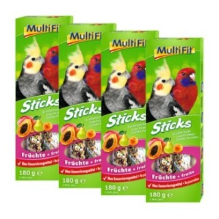 MultiFit Großsittich Sticks 4x2er Frucht