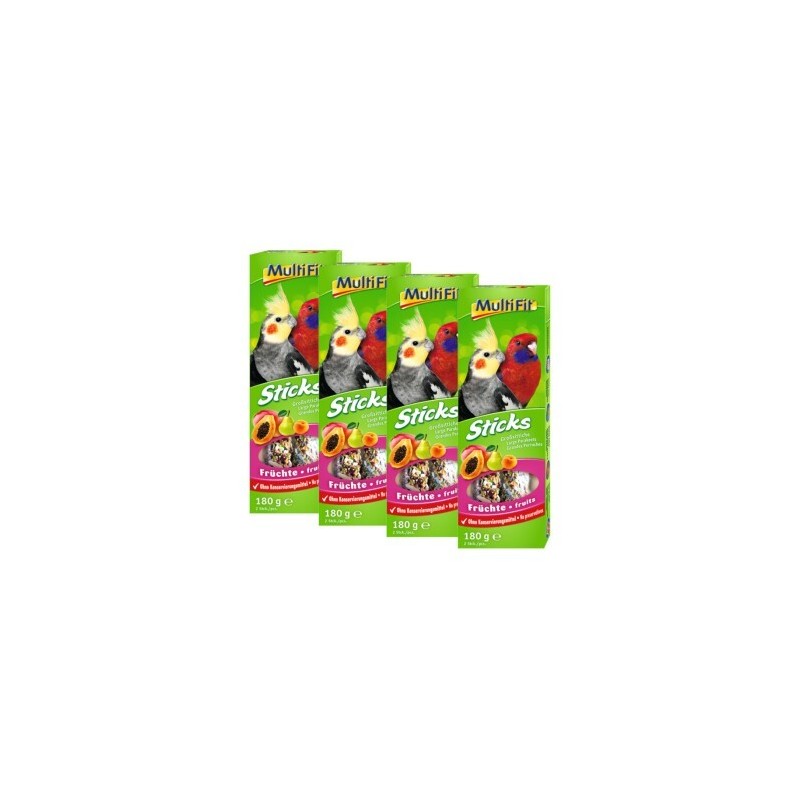 MultiFit Großsittich Sticks 4x2er Frucht