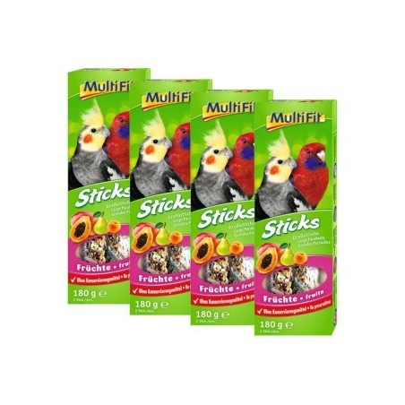 MultiFit Großsittich Sticks 4x2er Frucht