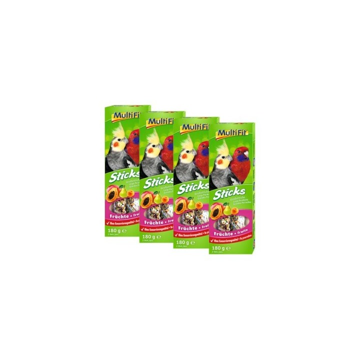 MultiFit Großsittich Sticks 4x2er Frucht