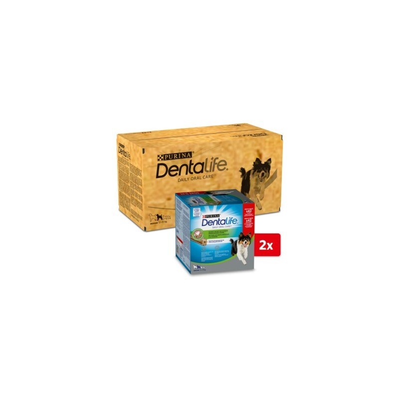 DentaLife PURINA Hunde Zahnpflege-Snacks Großpackung Medium, 84x