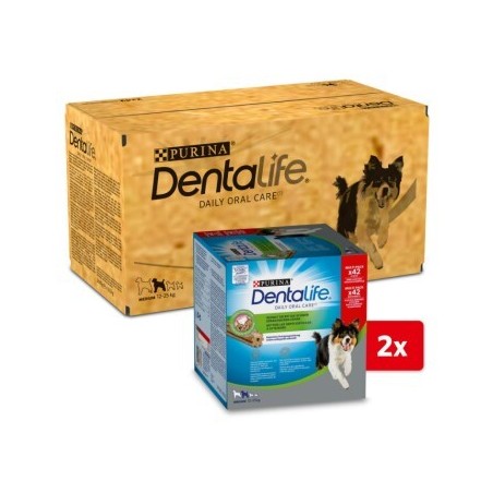 DentaLife PURINA Hunde Zahnpflege-Snacks Großpackung Medium, 84x