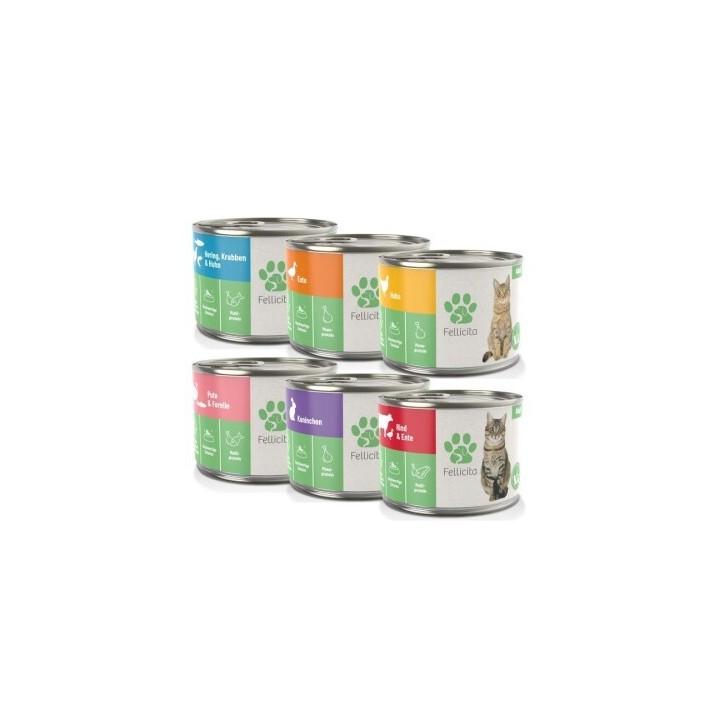 Fellicita Mixpaket Nr. 1 große Vielfalt 6x 200g