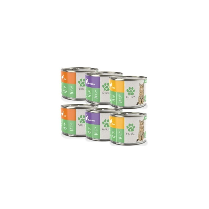 Fellicita Mixpaket Nr. 2 Monoprotein 6x 200g