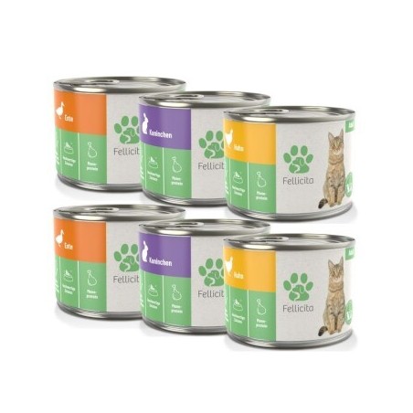Fellicita Mixpaket Nr. 2 Monoprotein 6x 200g