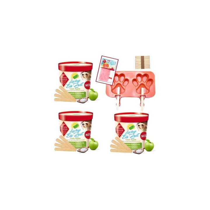 ChronoBalance Hundeeis zum Selbermachen 3 x Cool Apple + Form Frucht