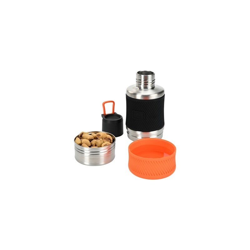 Dogs Creek Carry Reise Set Futter- und Wasserbehälter 800ml orange