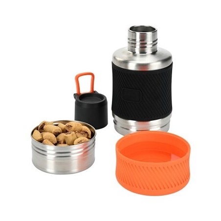 Dogs Creek Carry Reise Set Futter- und Wasserbehälter 800ml orange