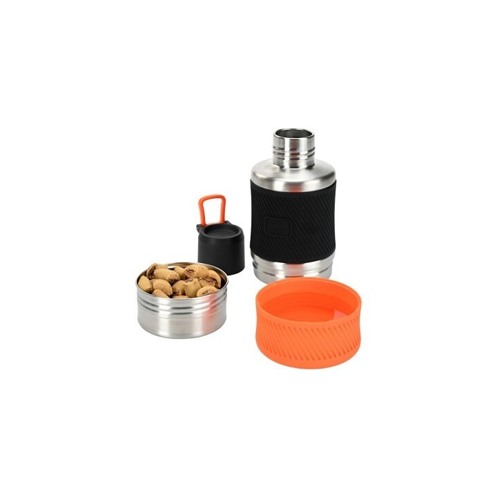 Dogs Creek Carry Reise Set Futter- und Wasserbehälter 800ml orange