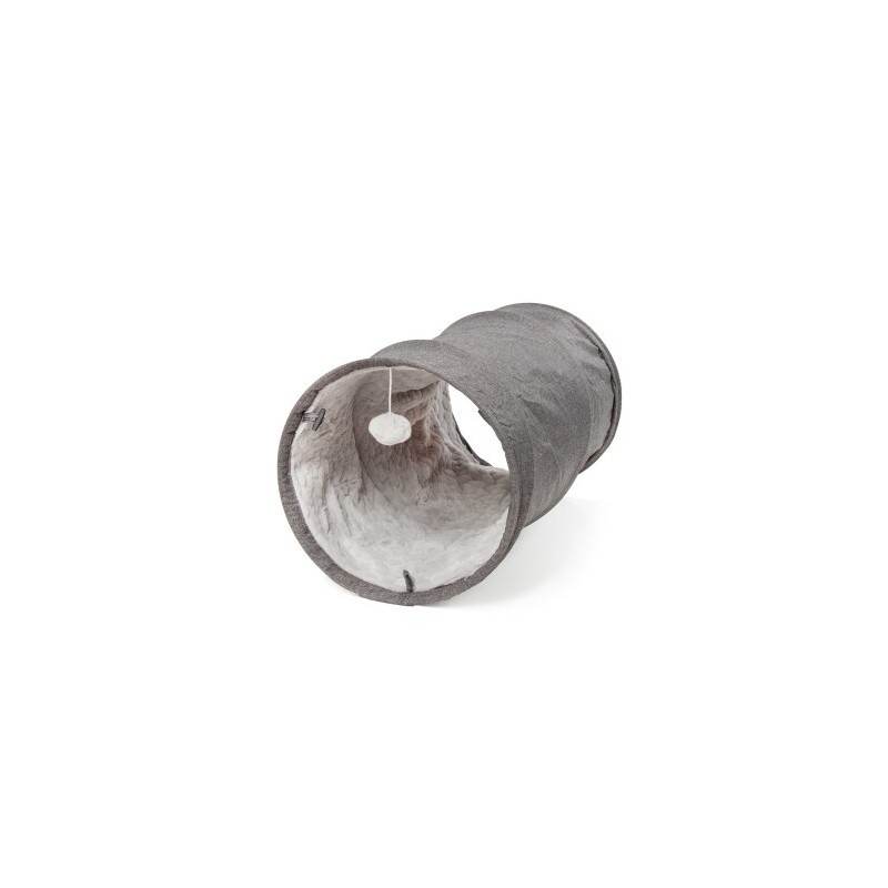 Canadian Cat Company Katzentunnel mit Kuschelfell grau