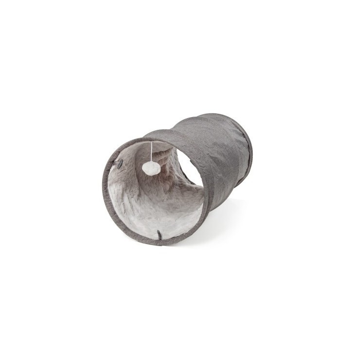 Canadian Cat Company Katzentunnel mit Kuschelfell grau