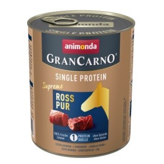animonda GranCarno Single Protein Supreme Nassfutter Hund Adult, Ross pur 24x800 g