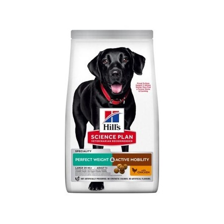 Hill's Science Plan Perfect Weight + Active Mobility Adult Large Breed mit Huhn 12kg 2x12 kg