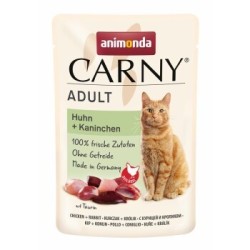 animonda Carny Nassfutter Katze Adult Huhn und Kaninchen 24x85 g
