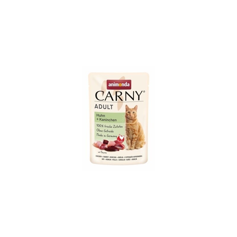 animonda Carny Nassfutter Katze Adult Huhn und Kaninchen 24x85 g