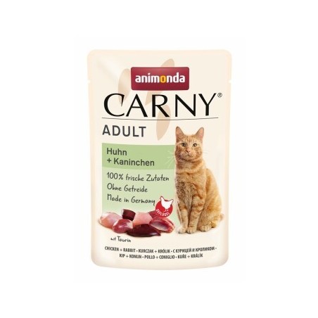 animonda Carny Nassfutter Katze Adult Huhn und Kaninchen 24x85 g