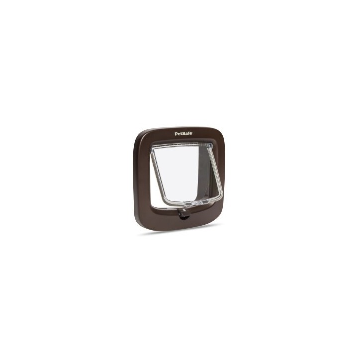 PetSafe Katzenklappe mit manueller Verriegelung, Braun