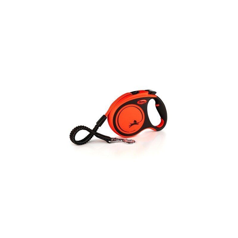 Flexi XTREME Gurt-Rollleine orange/ schwarz L, 5 m