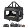 Lionto Hundetransportbox - faltbar - schwarz XXL