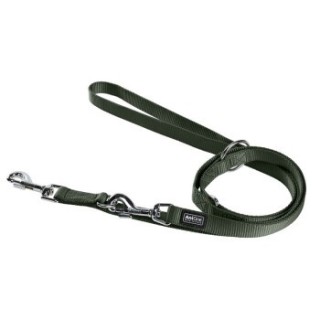 AniOne Nylonführleine Classic 2-lagig grün L