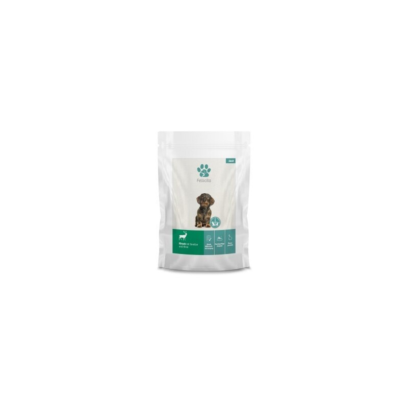 Fellicita Hirsch mit Gemüse & Hirse 12x 100g