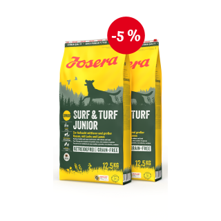 JOSERA Surf & Turf Junior 2x 12,5kg