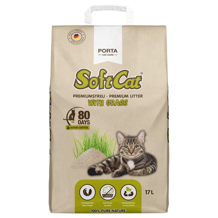 Porta SoftCat Grass - 17 l