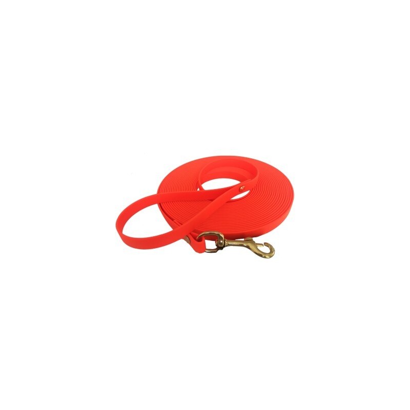 bio-leine 15-25 kg Biothane Schleppleine orange 12 m