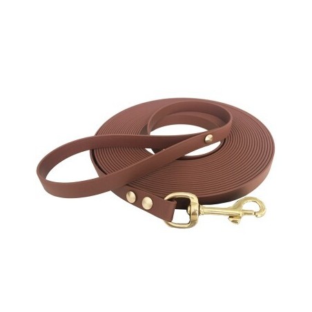 bio-leine 25-35 kg Schleppleine Biothane kastanie braun 15 m