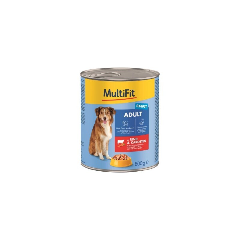 MultiFit Adult Ragout Rind und Karotten 6x800 g