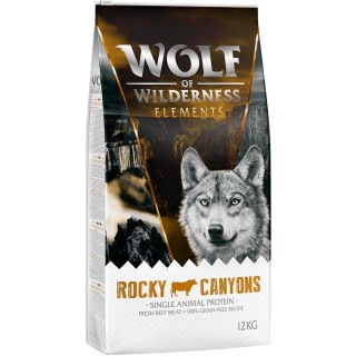 Wolf of Wilderness Sensitiv "Rocky Canyons" Rind - getreidefrei - 12 kg