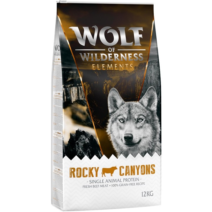 Wolf of Wilderness Sensitiv "Rocky Canyons" Rind - getreidefrei - 12 kg