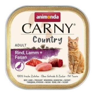 animonda Carny Nassfutter Katze Adult Country Rind, Lamm, Fasan 64x100 g