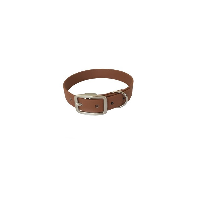 bio-leine 21-30cm HU Biothane Halsband braun/ caramell 46 cm, 56 cm