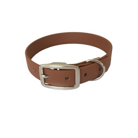 bio-leine 21-30cm HU Biothane Halsband braun/ caramell 46 cm, 56 cm