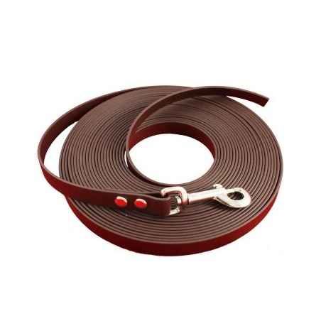bio-leine 15-25 kg Biothane Schleppleine dunkelbraun 5 m