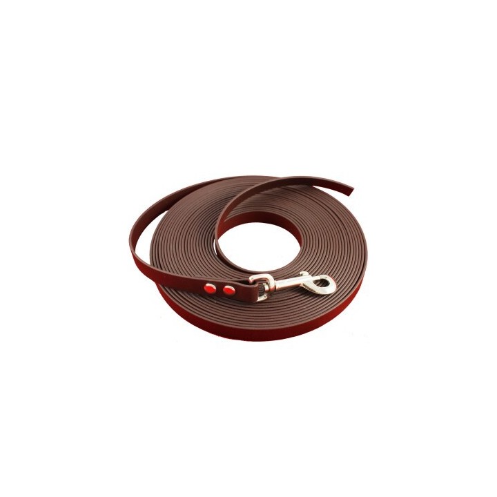 bio-leine 15-25 kg Biothane Schleppleine dunkelbraun 5 m