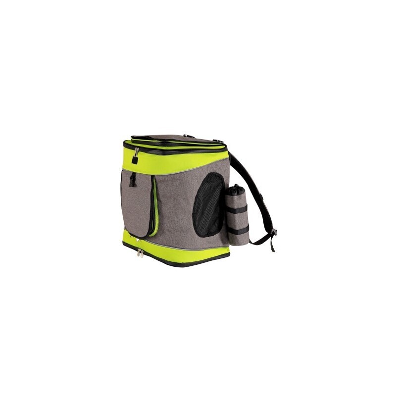 Lionto Haustier-Rucksack grau/ grün