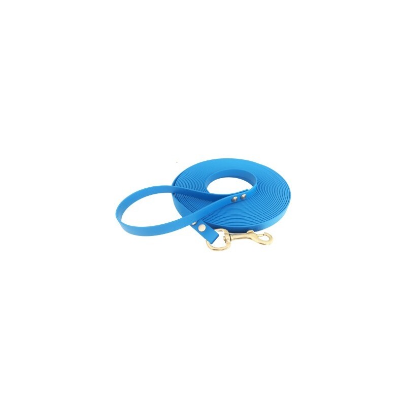 bio-leine 15-25 kg Biothane Schleppleine hellblau 10 m