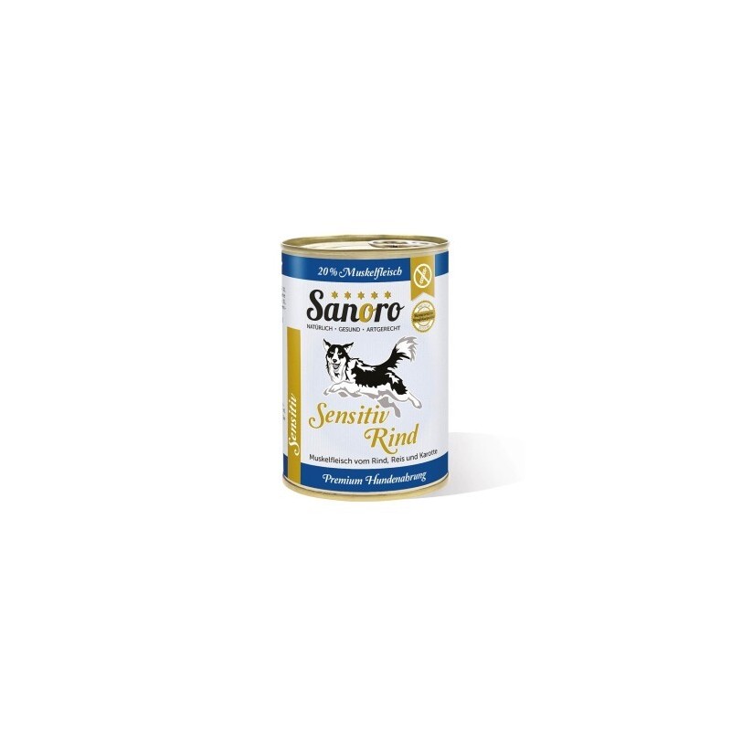 Sanoro Sensitiv Rind mit BIO-Gemüse - 12x400g